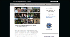 Desktop Screenshot of evangelworshipcenter.org