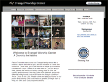Tablet Screenshot of evangelworshipcenter.org